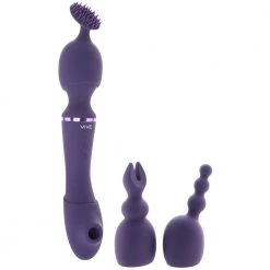 Shots Toys Nami Pulse Wave Wand With Interchangeable Sleeves