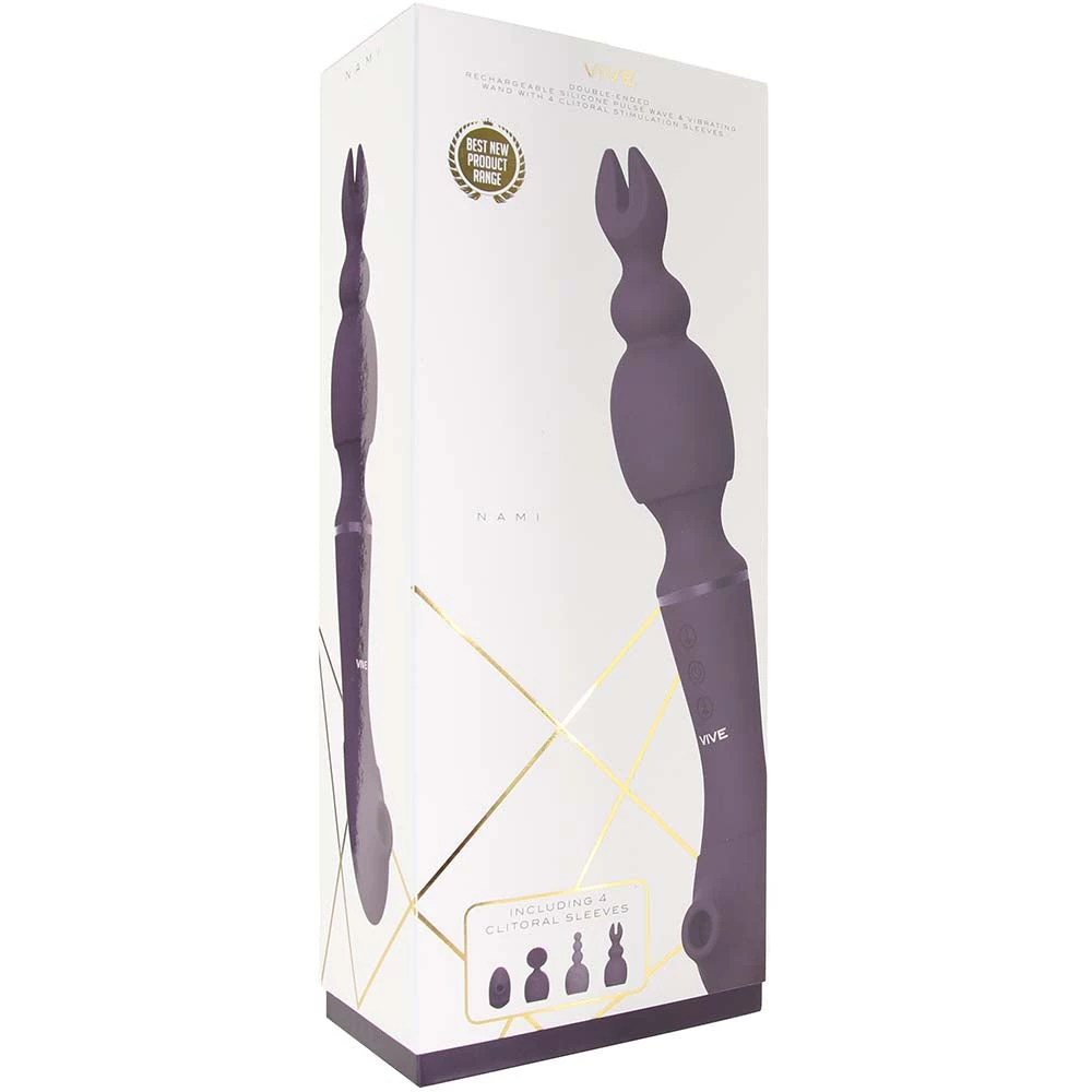 Shots Toys Nami Pulse Wave Wand With Interchangeable Sleeves 5 Shots Toys Nami Pulse Wave Wand With Interchangeable Sleeves - Image 3