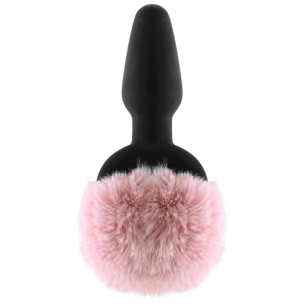 XR Brands Tailz Vibrating Pink Bunny Tail Anal Plug 4 XR Brands Tailz Vibrating Pink Bunny Tail Anal Plug - Image 2