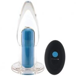 Evolved Novelties Gender X Electric Blue Clear Plug Vibe