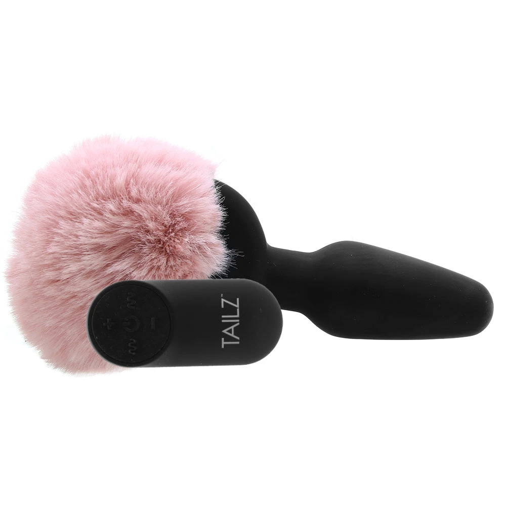 XR Brands Tailz Vibrating Pink Bunny Tail Anal Plug 5 XR Brands Tailz Vibrating Pink Bunny Tail Anal Plug - Image 3