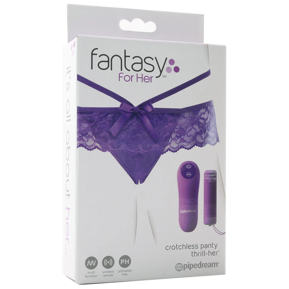 Pipedream Fantasy For Her Crotchless Panty Thrill-Her Vibe 8 Pipedream Fantasy For Her Crotchless Panty Thrill-Her Vibe - Image 6