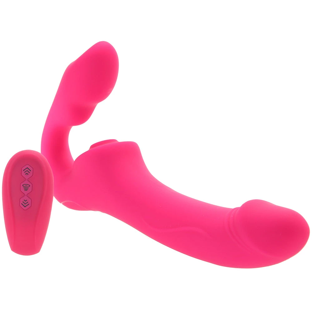 XR Brands Strap U Mighty Licker Strapless Strap-On Vibe 3 XR Brands Strap U Mighty Licker Strapless Strap-On Vibe