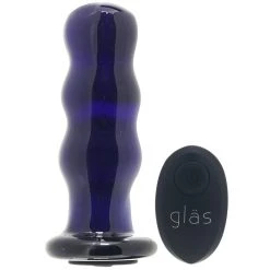 Electric Eel Gläs 3.5 Inch Beaded Remote Vibrating Butt Plug