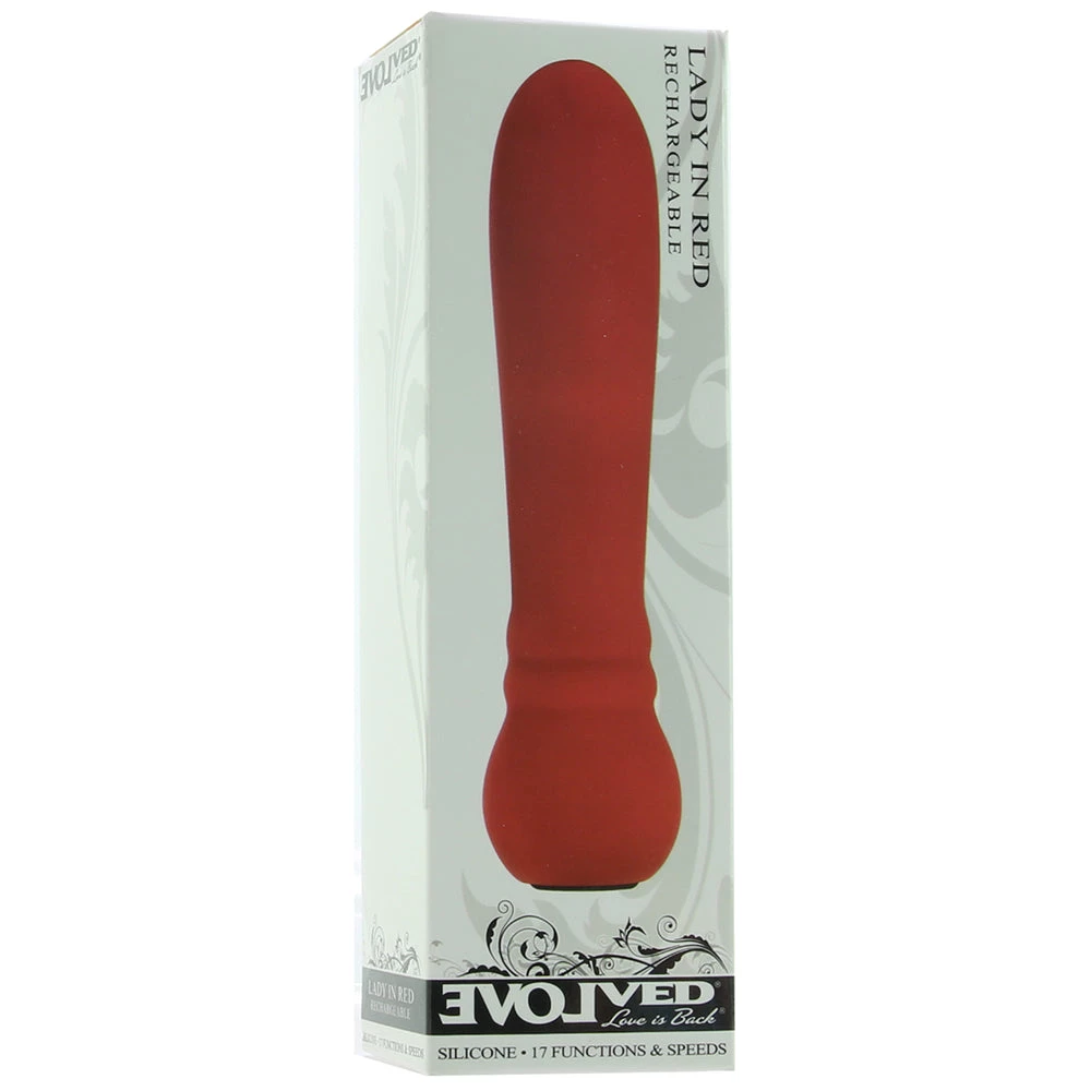 Evolved Novelties Lady In Red Silicone Bullet Vibe 8 Evolved Novelties Lady In Red Silicone Bullet Vibe - Image 6
