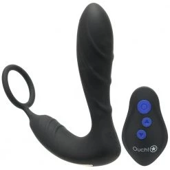 Shots Toys Ouch! E-Stim Vibrating Butt Plug With Ring