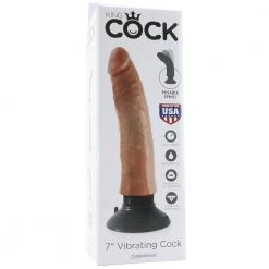 Pipedream King Cock 7 Inch Vibrating Suction Cup Dildo -Outlet Vibrators Store media 6d121d70 0b65 411a ac6d 93a149d2da88 800x@2x