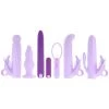 Evolved Novelties Lilac Desires 7 Piece Silicone Sleeve And Vibe Kit