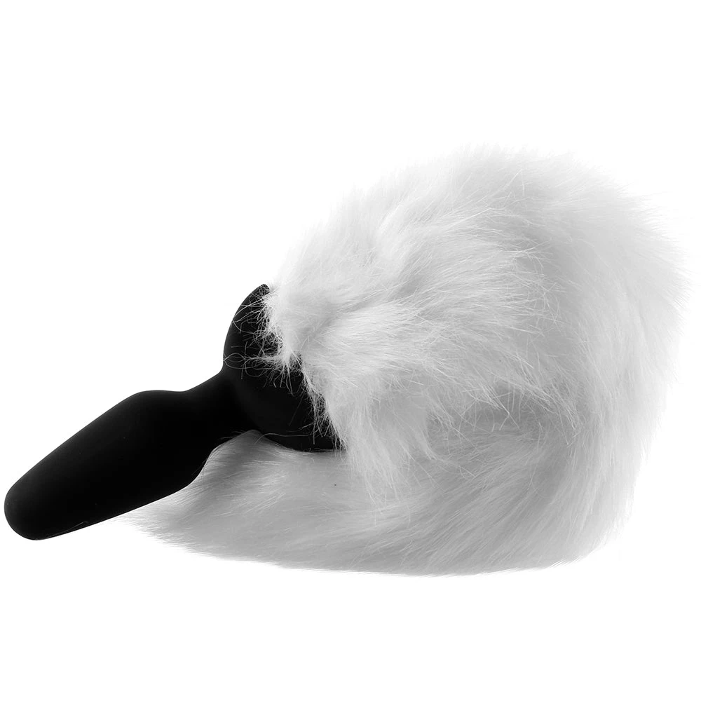 XR Brands Tailz White Fox Vibrating Anal Plug 4 XR Brands Tailz White Fox Vibrating Anal Plug - Image 2