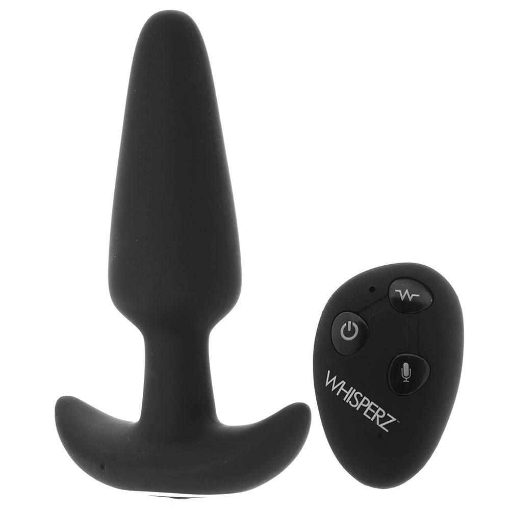 XR Brands Whisperz Voice Activated Remote Slim Butt Plug 3 XR Brands Whisperz Voice Activated Remote Slim Butt Plug