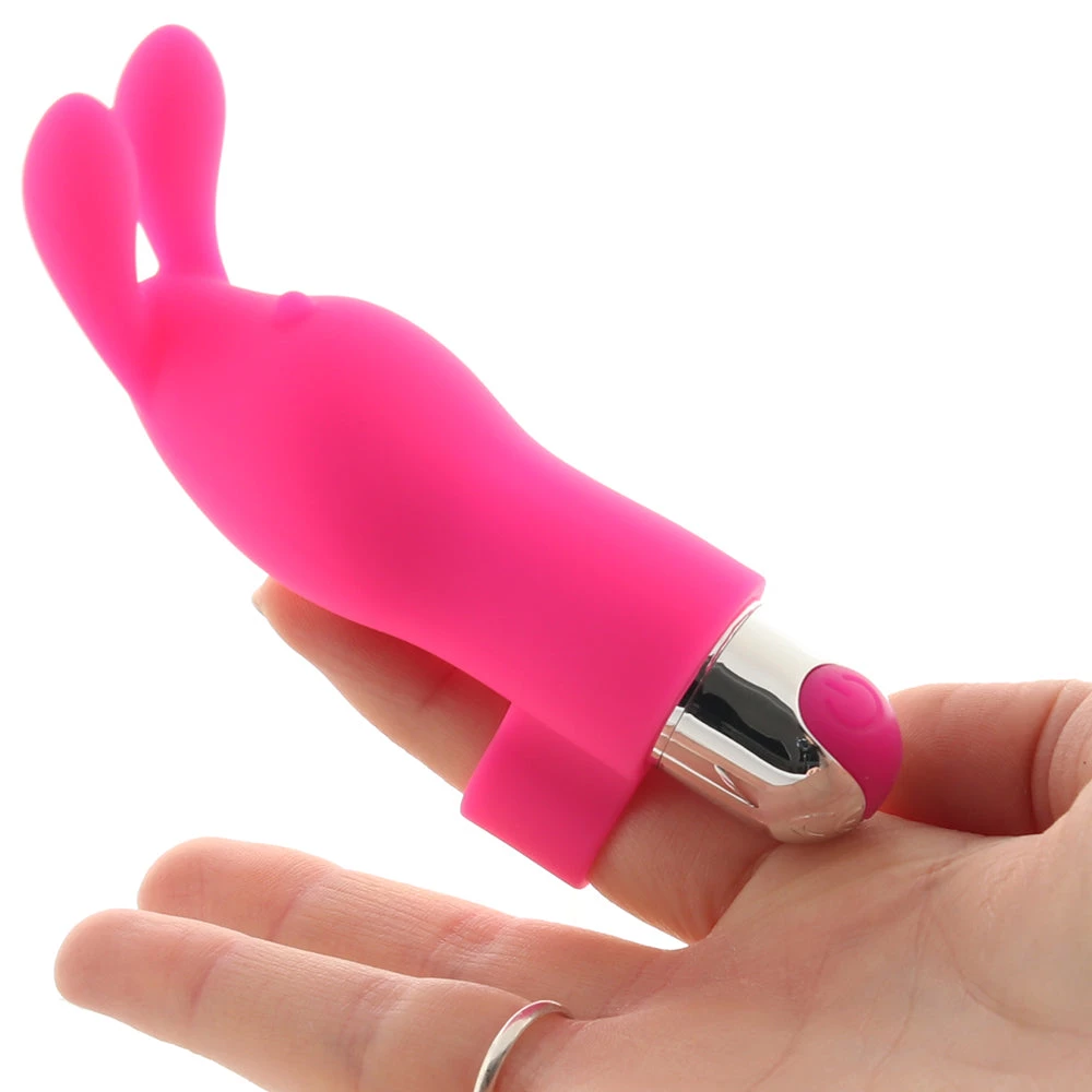 CalExotics PinkCherry Bunny Finger Vibe 4 CalExotics PinkCherry Bunny Finger Vibe - Image 2