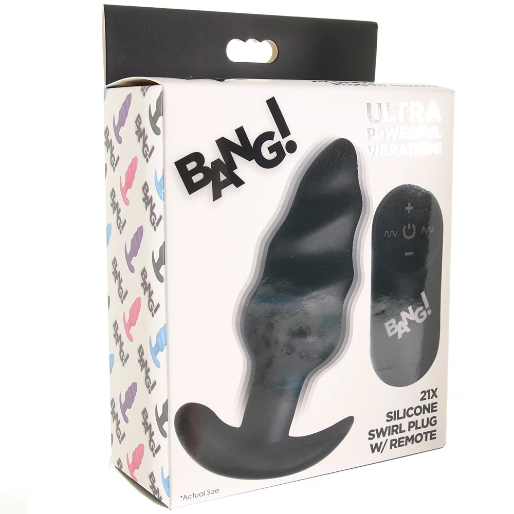 XR Brands Bang! 21X Vibrating Swirl Remote Plug 8 XR Brands Bang! 21X Vibrating Swirl Remote Plug - Image 6