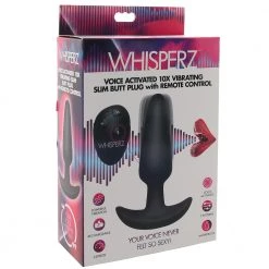 XR Brands Whisperz Voice Activated Remote Slim Butt Plug 13 XR Brands Whisperz Voice Activated Remote Slim Butt Plug -Outlet Vibrators Store media b9b1c932 0c03 49cd b0ea 1ffc1577fa6c 800x@2x