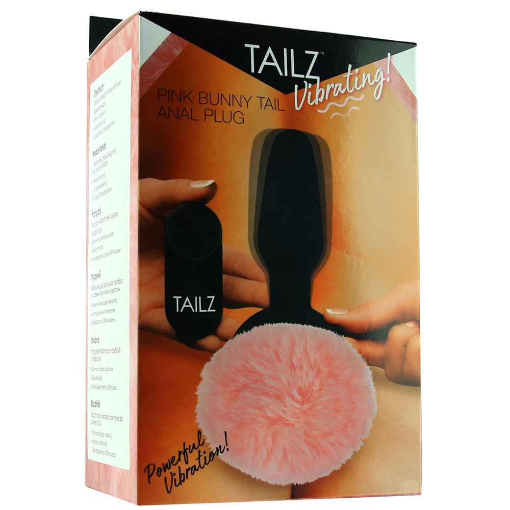 XR Brands Tailz Vibrating Pink Bunny Tail Anal Plug 8 XR Brands Tailz Vibrating Pink Bunny Tail Anal Plug - Image 6