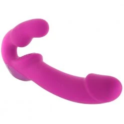XR Brands Evoke Vibrating Super-Charged Strapless Strap-On