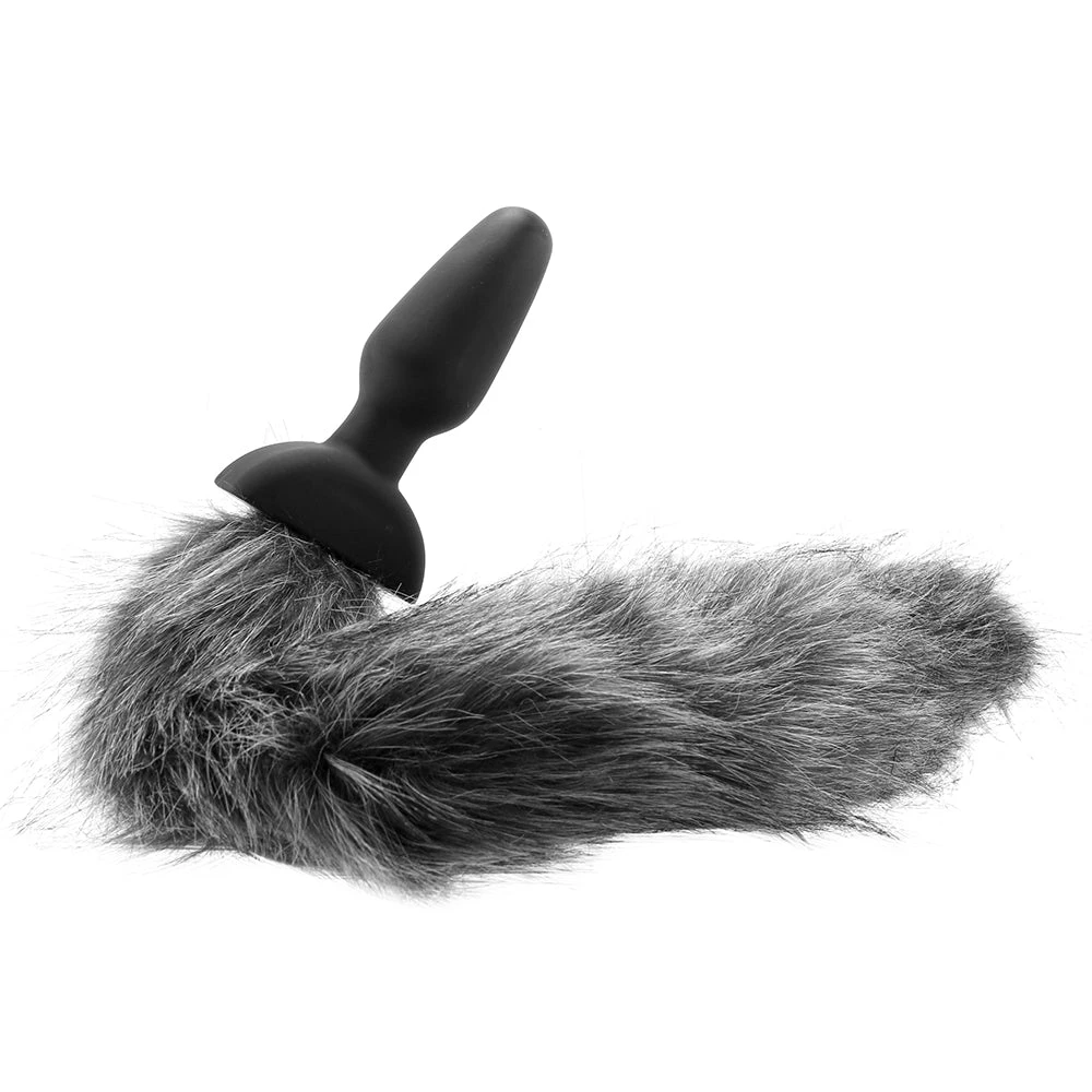 XR Brands Tailz Grey Fox Vibrating Anal Plug 4 XR Brands Tailz Grey Fox Vibrating Anal Plug - Image 2